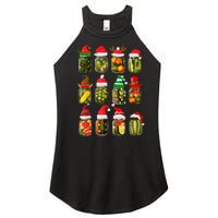 Retro Canned Pickles Jars Christmas Lights Canning Season Women's Perfect Tri Rocker Tank