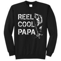 Reel Cool Papa Fishing Dad Gifts Fathers Day Fisherman Fish Sweatshirt