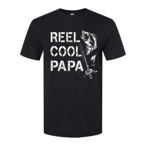 Reel Cool Papa Fishing Dad Gifts Fathers Day Fisherman Fish Softstyle CVC T-Shirt