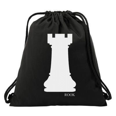 Rook Chess Piece Group Costume Chess Club Chess Board Drawstring Bag