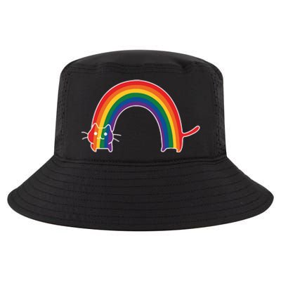 Rainbow Cat Pride Lgbtq Cat Lovers Cool Comfort Performance Bucket Hat