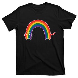 Rainbow Cat Pride Lgbtq Cat Lovers T-Shirt