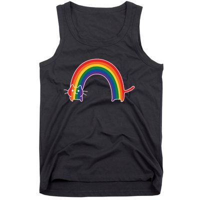 Rainbow Cat Pride Lgbtq Cat Lovers Tank Top