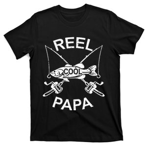 Reel Cool Papa Fishing Dad Gifts Father's Day Fisherman Fish T-Shirt