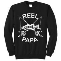 Reel Cool Papa Fishing Dad Gifts Father's Day Fisherman Fish Tall Sweatshirt