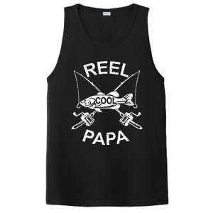 Reel Cool Papa Fishing Dad Gifts Father's Day Fisherman Fish PosiCharge Competitor Tank