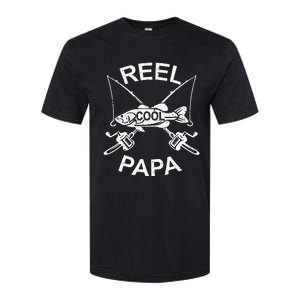 Reel Cool Papa Fishing Dad Gifts Father's Day Fisherman Fish Softstyle CVC T-Shirt