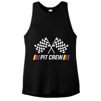Race Car Pit Crew Party Supplies Ladies PosiCharge Tri-Blend Wicking Tank