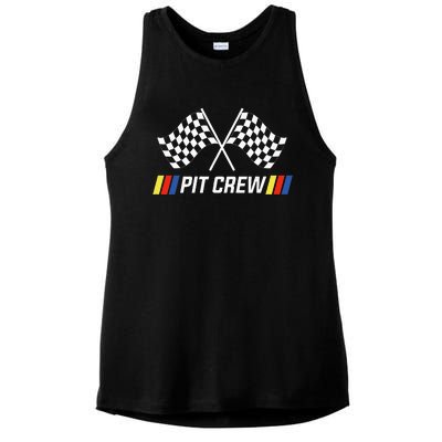 Race Car Pit Crew Party Supplies Ladies PosiCharge Tri-Blend Wicking Tank