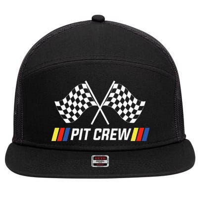 Race Car Pit Crew Party Supplies 7 Panel Mesh Trucker Snapback Hat