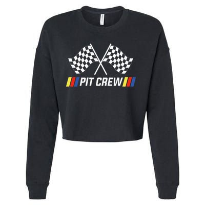 Race Car Pit Crew Party Supplies Cropped Pullover Crew