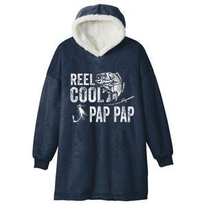 Reel Cool Pap Pap Fishing Fathers Day Gifts Hooded Wearable Blanket