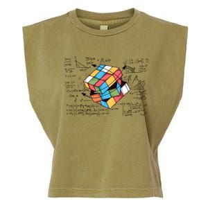 Rubiks Cube Playing Gift Idea For Lover Trending Funny Garment-Dyed Women's Muscle Tee