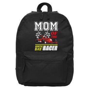 Race Car Party Mom Of The Birthday Racer Racing Theme Family 16 in Basic Backpack