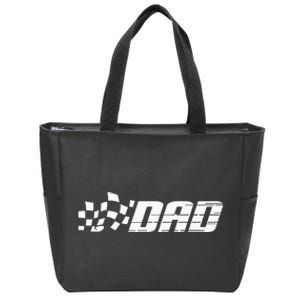 Race Car Pit Crew Dad Racing Birthday Party Matching Family Zip Tote Bag