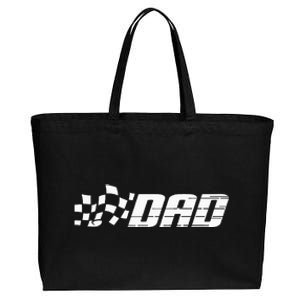 Race Car Pit Crew Dad Racing Birthday Party Matching Family Cotton Canvas Jumbo Tote