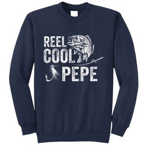 Reel Cool Pepe Fishing Fathers Day Gifts Sweatshirt