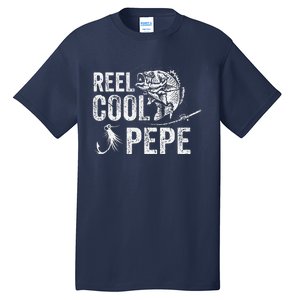 Reel Cool Pepe Fishing Fathers Day Gifts Tall T-Shirt