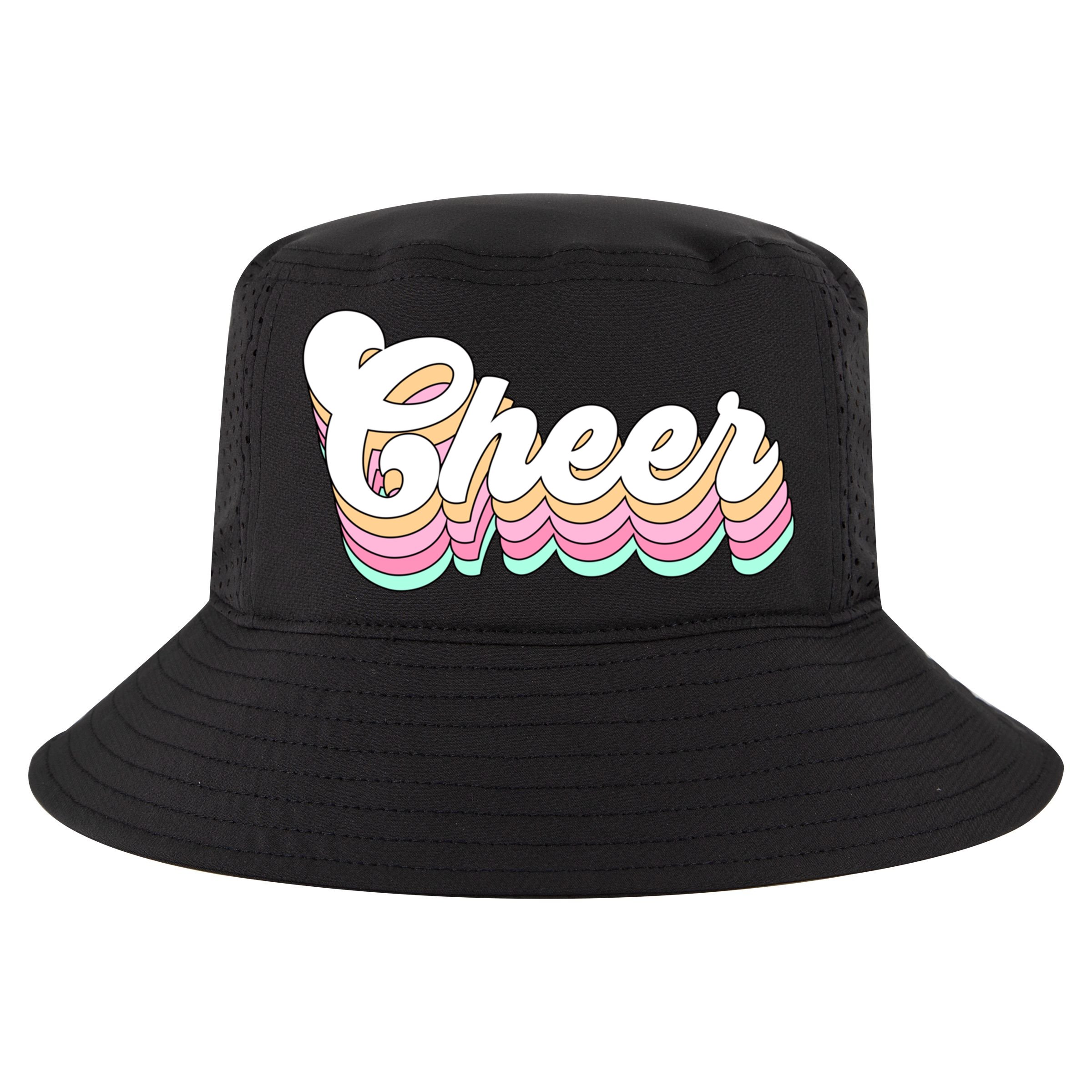 Retro Cheer Pastel For Cheerleaders Teen Girls Aesthetic Gift Cool Comfort Performance Bucket Hat