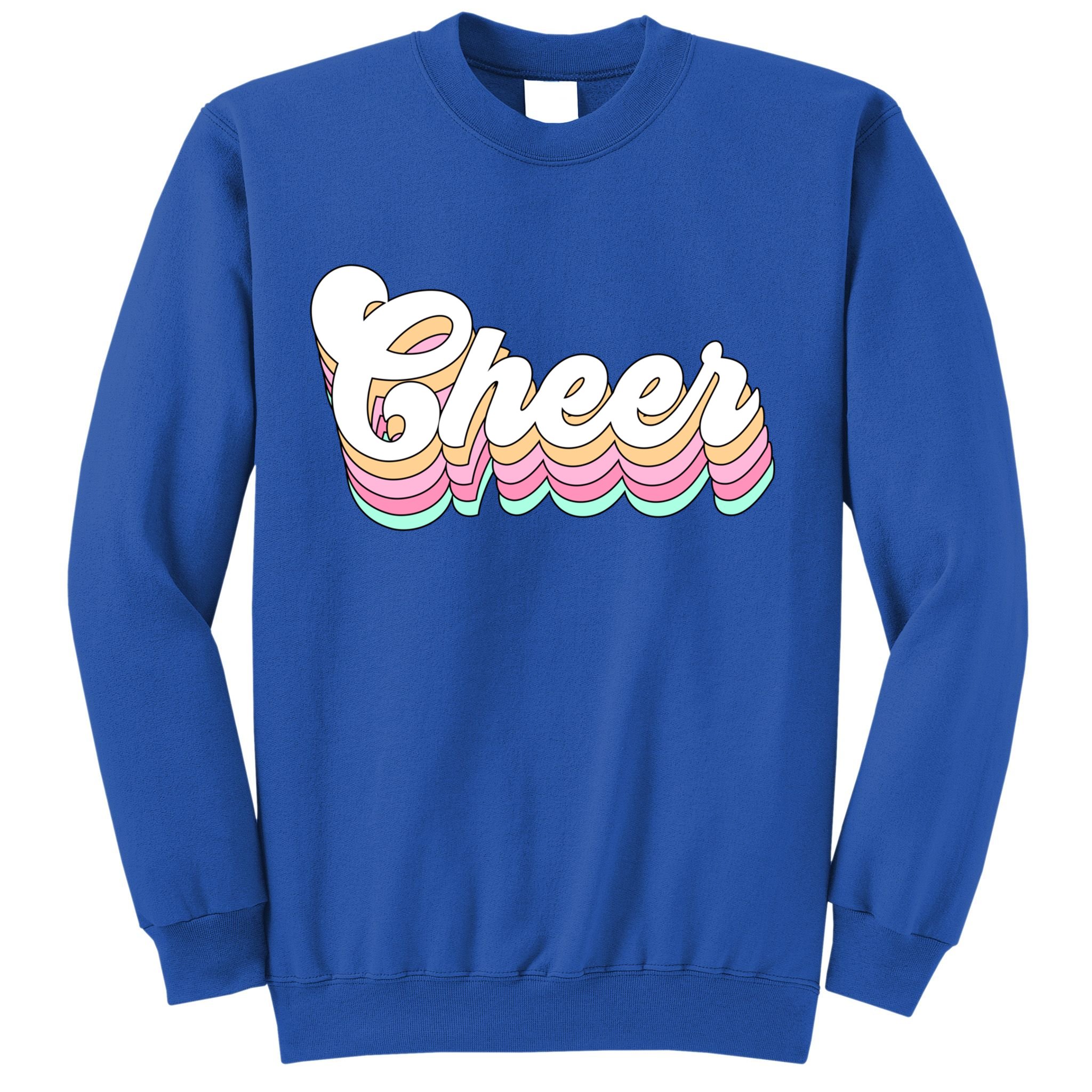 Retro Cheer Pastel For Cheerleaders Teen Girls Aesthetic Gift Sweatshirt