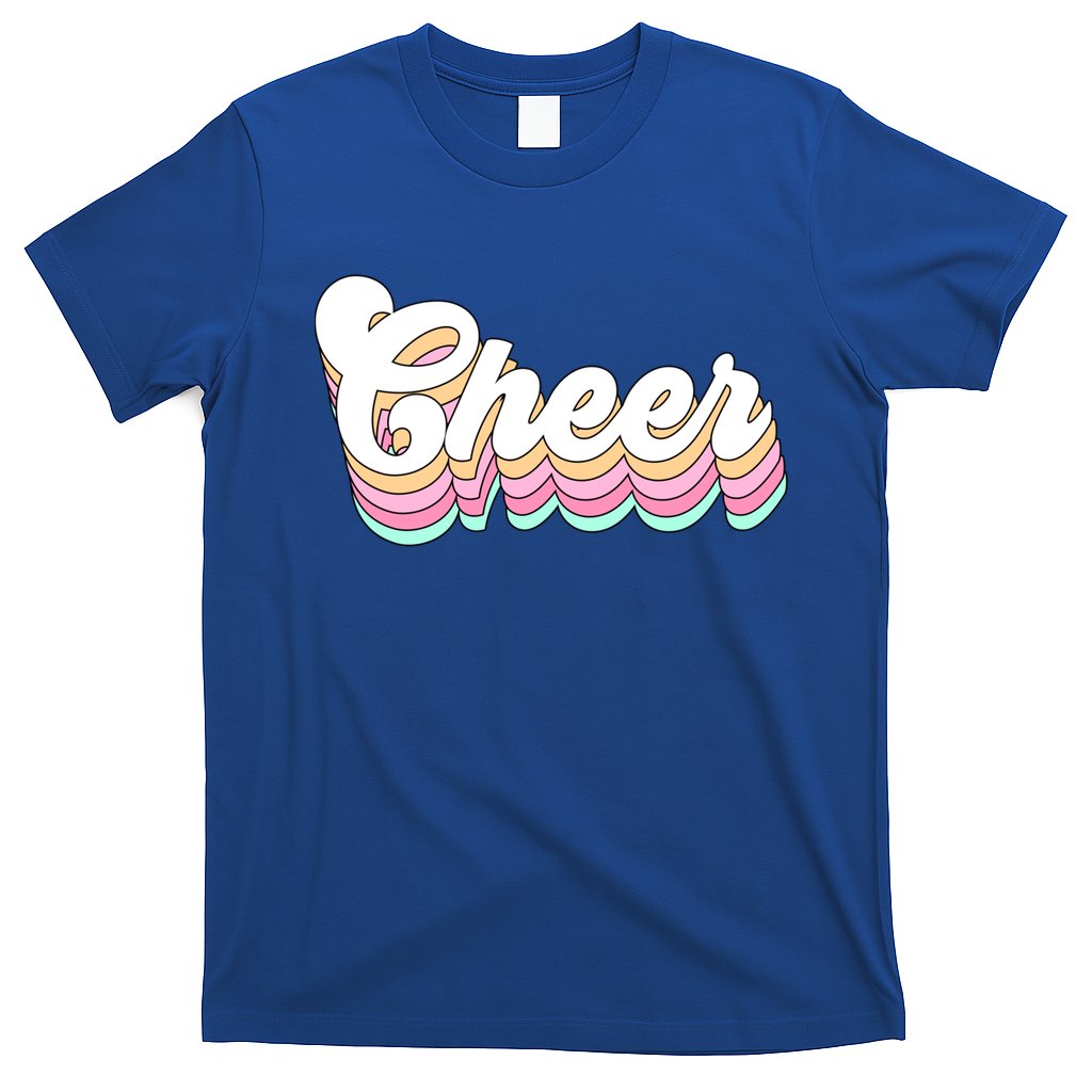 Retro Cheer Pastel For Cheerleaders Teen Girls Aesthetic Gift T-Shirt