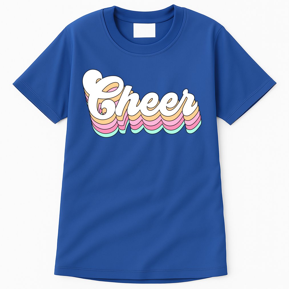 Retro Cheer Pastel For Cheerleaders Teen Girls Aesthetic Gift Tall T-Shirt