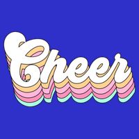 Retro Cheer Pastel For Cheerleaders Teen Girls Aesthetic Gift Button