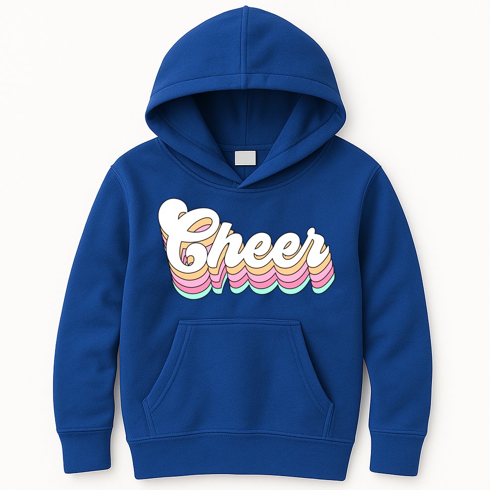 Retro Cheer Pastel For Cheerleaders Teen Girls Aesthetic Gift Kids Hoodie
