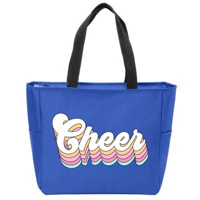 Retro Cheer Pastel For Cheerleaders Teen Girls Aesthetic Gift Zip Tote Bag