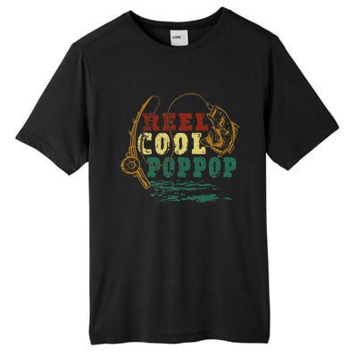 Reel Cool Pop Pop Vintage Fishing Funny Grandpa Fisherman Tall Fusion ChromaSoft Performance T-Shirt