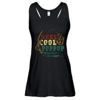 Reel Cool Pop Pop Vintage Fishing Funny Grandpa Fisherman Ladies Essential Flowy Tank