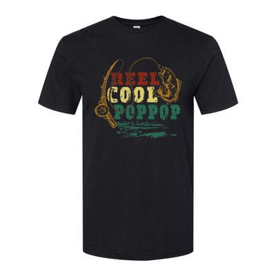 Reel Cool Pop Pop Vintage Fishing Funny Grandpa Fisherman Softstyle CVC T-Shirt