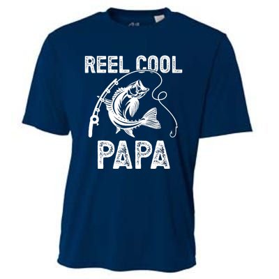 Reel Cool Papa Fishing For Fisherman FatherS Day Cooling Performance Crew T-Shirt