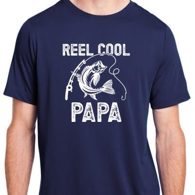 Reel Cool Papa Fishing For Fisherman FatherS Day Adult ChromaSoft Performance T-Shirt