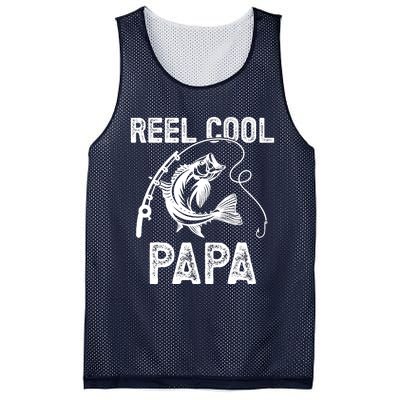 Reel Cool Papa Fishing For Fisherman FatherS Day Mesh Reversible Basketball Jersey Tank