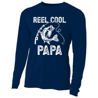 Reel Cool Papa Fishing For Fisherman FatherS Day Cooling Performance Long Sleeve Crew