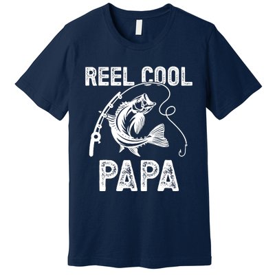 Reel Cool Papa Fishing For Fisherman FatherS Day Premium T-Shirt