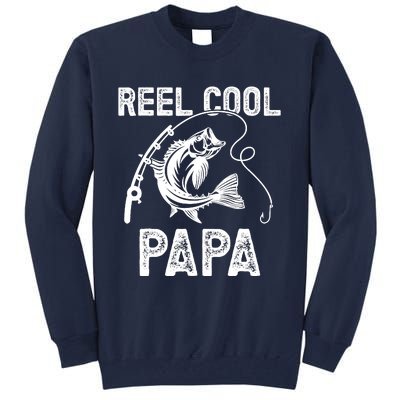 Reel Cool Papa Fishing For Fisherman FatherS Day Tall Sweatshirt