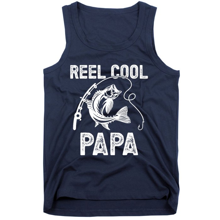 Reel Cool Papa Fishing For Fisherman FatherS Day Tank Top