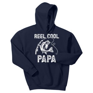 Reel Cool Papa Fishing For Fisherman FatherS Day Kids Hoodie