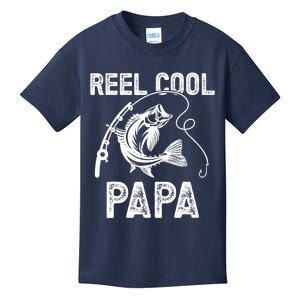 Reel Cool Papa Fishing For Fisherman FatherS Day Kids T-Shirt