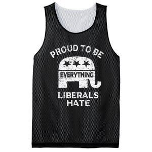 Republican Conservative Proud To Be Everything Liberals Hate Mesh Reversible Basketball Jersey Tank