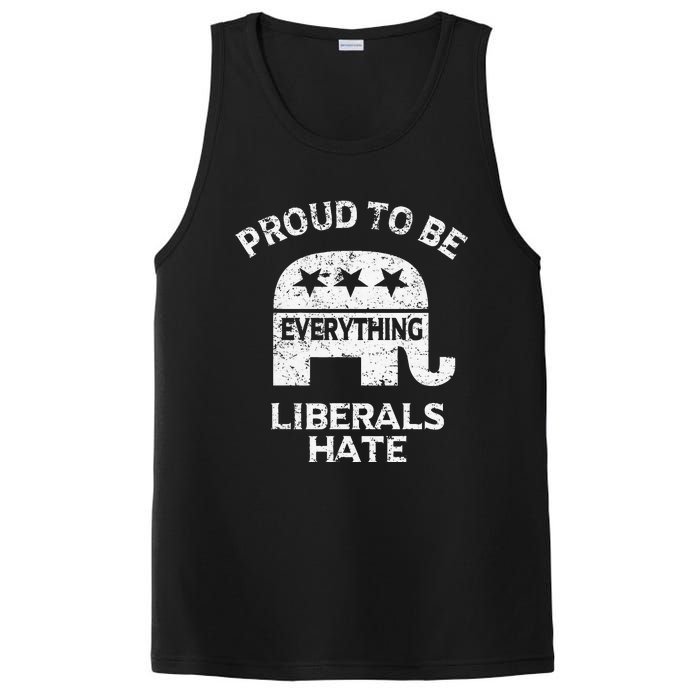 Republican Conservative Proud To Be Everything Liberals Hate PosiCharge Competitor Tank