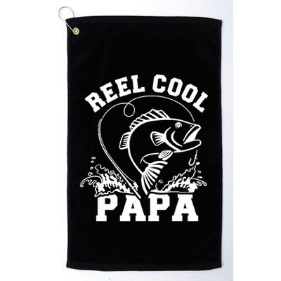 Reel cool Papa dad fishing Golf Towel