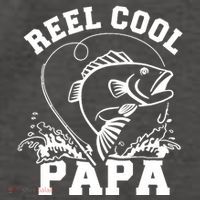 Reel cool Papa dad fishing Vector Backpack