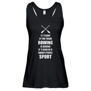 Rowing Crew Quote Kayak Canoe Sport Gift Idea Ladies Essential Flowy Tank