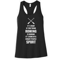 Rowing Crew Quote Kayak Canoe Sport Gift Idea Women's Racerback Tank