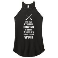 Rowing Crew Quote Kayak Canoe Sport Gift Idea Women's Perfect Tri Rocker Tank