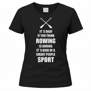 Rowing Crew Quote Kayak Canoe Sport Gift Idea Women's T-Shirt