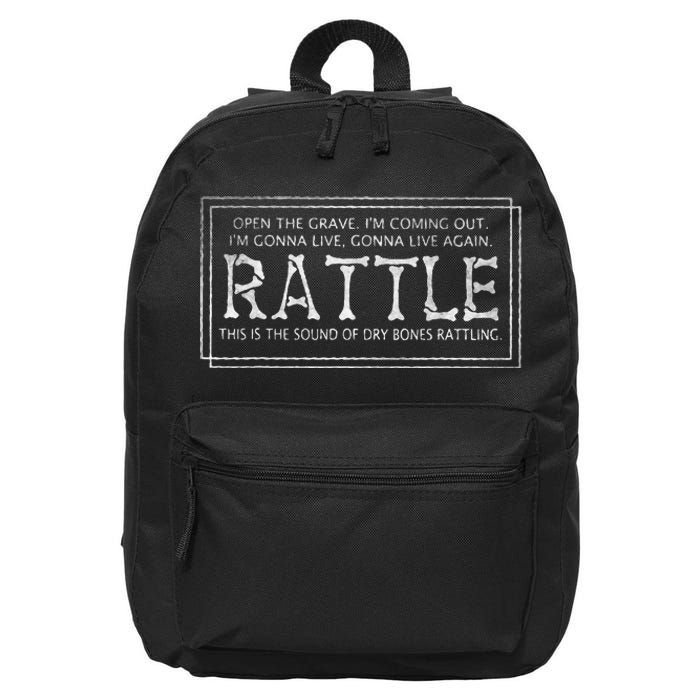 Rattle Christian Quote Faith Elevation Inspiration Classic 16 in Basic Backpack